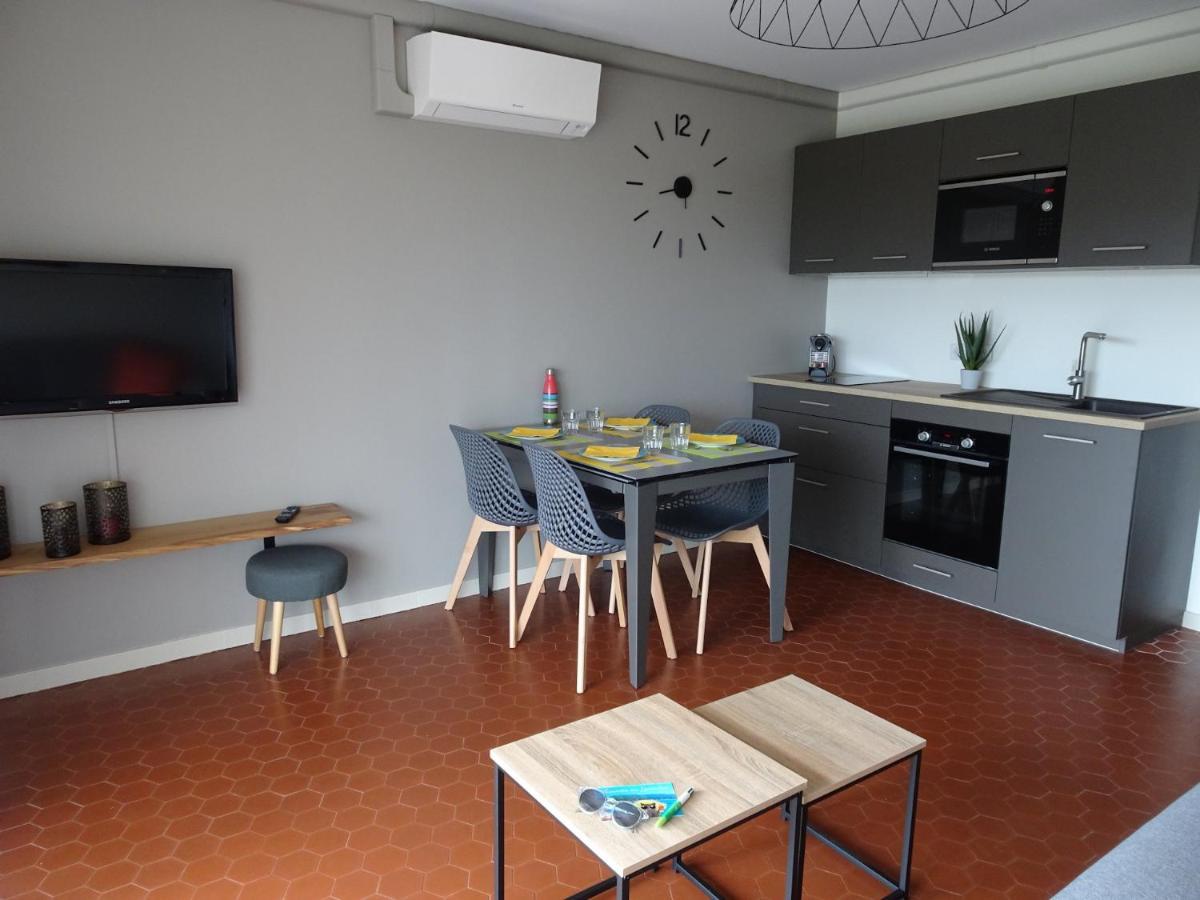 T3 150 M De La Plage, Climatisation, Piscine Et Parking Privatif - 勒拉旺杜 外观 照片